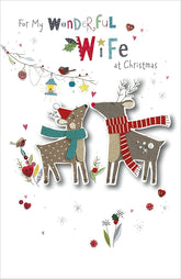 My Wonderful Wife Button Box Special Christmas Card